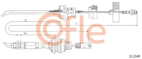 Трос зчеплення COFLE 11.2149
