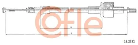 Трос зчеплення COFLE 11.2322