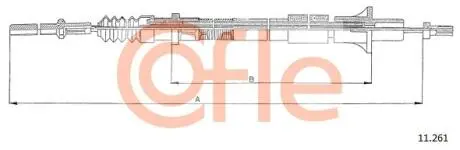 Трос зчеплення COFLE 11.261