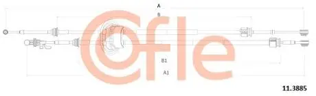 Трос КПП Peugeot 307 (3A/C) 2000/08- COFLE 11.3885