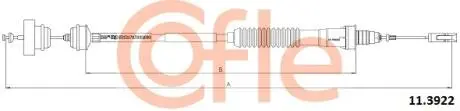 Трос зчеплення (авто.регул.)Citroen Jumpy/Fiat Scudo 1.9Td 94- COFLE 11.3922