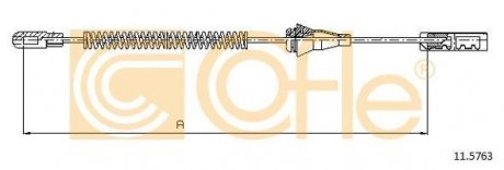 Трос стояночного гальма COFLE 11.5763 (фото 1)