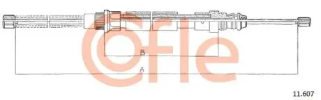 Трос ручника COFLE 11.607
