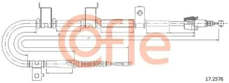 Трос ручника COFLE 17.2576