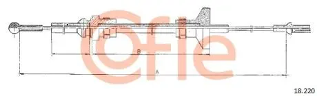 Трос зчеплення COFLE 18.220