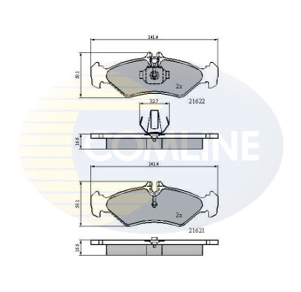 - Гальмівні колодки до дисків Comline CBP0453