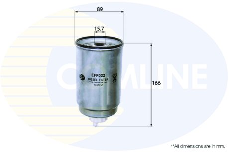 - Фільтр палива (аналогWF8052/KC90) Comline EFF022 (фото 1)