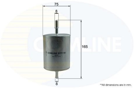 Фільтр палива (аналог WF8251) Comline EFF118