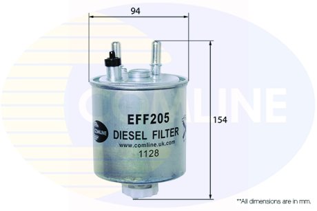- Фільтр палива (аналогWF8403/KL638) Comline EFF205 (фото 1)