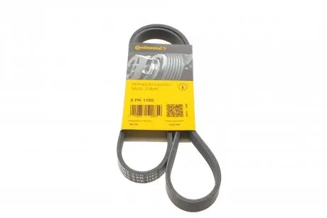 Ремень генератора Doblo 1.4 05- (+AC)/Fiorino 08- CONTITECH 5PK1150