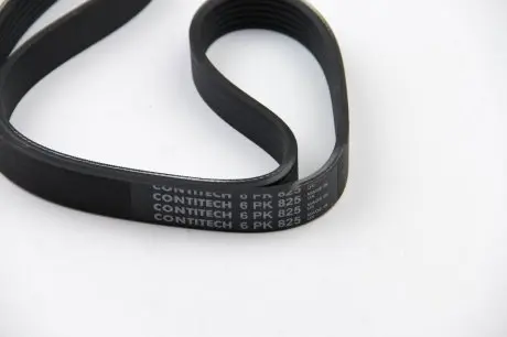 Ремень генератора Transit 2.0 Di 00> (-AC) CONTITECH 6PK825