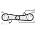 Ремінь ГРМ 1.3 8v ar,1.5 8v ar alfa romeo 33 83-95 CONTITECH CT654 (фото 1)