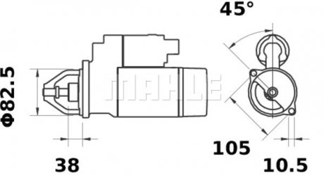 Гвинт шестерні колінвала CONTITECH MS43