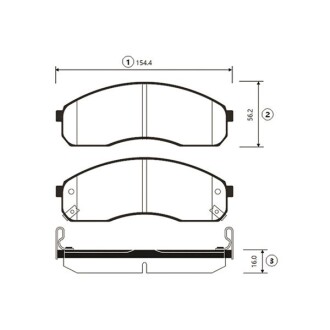 Тормозные колодки KIA передн. OLD CKKK-13 CTR GK0519