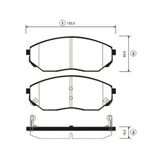 Гальмівні колодки KIA SORENTO передн. CTR GK0524