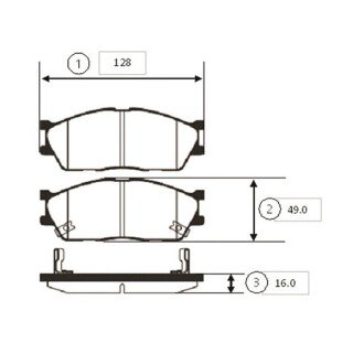 Гальмівні колодки KIA Rio SF R 13" OLD CKKK-23 CTR GK0529