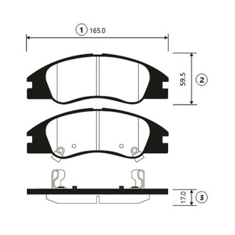 Тормозные колодки KIA Cerato передн. OLD CKKK-32 CTR GK0538