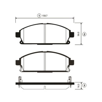 Гальмівні колодки NISSAN X-TRAIL передн. CTR GK0724