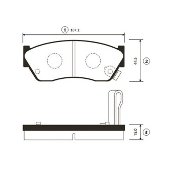 Тормозные колодки Suzuki Swift -98 передн. OLD CKS-5 CTR GK0945