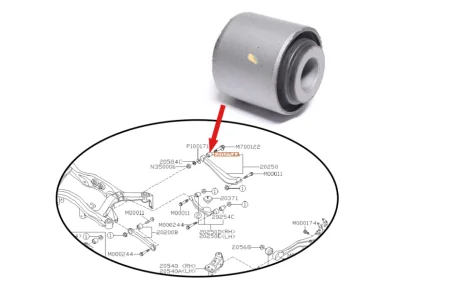 Сайлентблок поперечного рычага (под развальный бот) | CVSU-7 CTR GV0426
