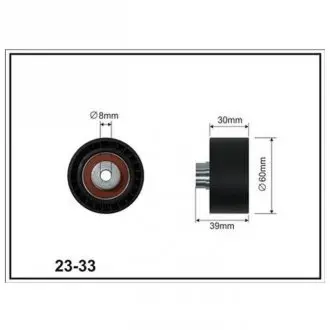 Citroen ролик натяж. c2/c3/c4 berlingo,xsara peugeot 1007/206/307 partner CX CX2333