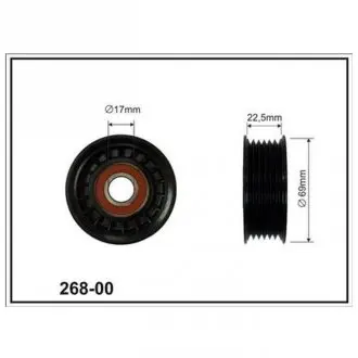 Ролик натяжителя приводного ремня Mazda 6 [Gh] (07-12) (CX268-00) CX CX26800