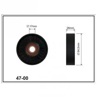 Ролик натяжителя приводного ремня MB E-Class [W211] (02-09) CX CX47-00