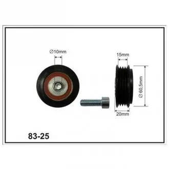 Ролик натяжителя приводного ремня VW Passat (362) (10-14)/Superb I (01-08) CX CX83-25