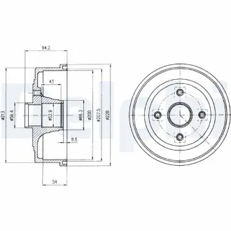 Тормозной барабан Delphi BF472