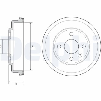 Тормозной барабан Delphi BF554