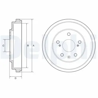 Тормозной барабан Delphi BF572