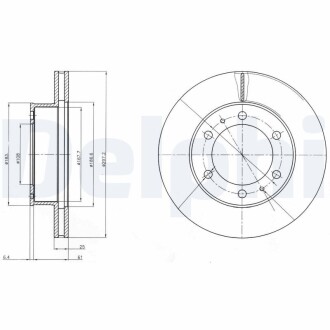 Тормозной диск Delphi BG4211