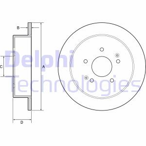 Гальмівний диск Delphi BG4940C