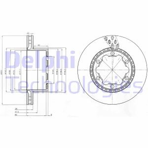 Тормозной диск Delphi BG9015