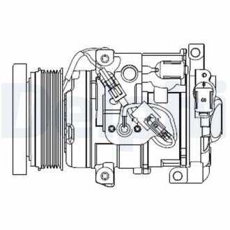 Компресор кондицiонера Delphi CS20508