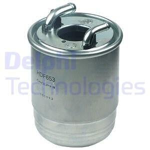 Фильтр топливный, 2.2-3.0cdi 09- (с отверстием под датчик воды) Delphi HDF653