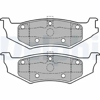 Тормозные колодки Delphi LP1162
