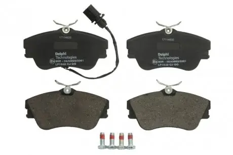 Тормозные колодки vw caravelle/transporter "f "00-03 Delphi LP1542