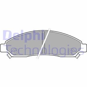 ISUZU Тормозные колодки передние GREAT WALL Hover 06-, ISUZU D-Max 2,5D 07- Delphi LP2037 (фото 1)