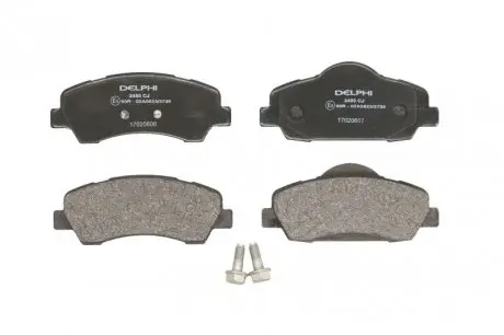 Тормозные колодки citroen/peugeot c-elysee/301 "f "12>> Delphi LP2485