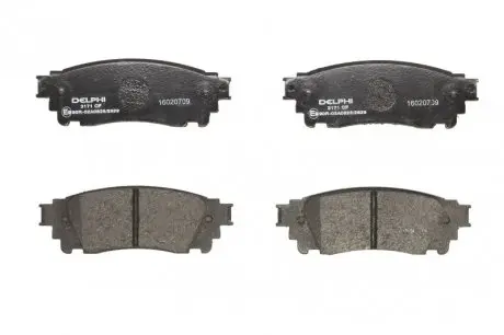 Гальмівні колодки задні Delphi LP3171