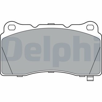 TESLA Тормозные колодки передн.Tesla S 12-,Cadillac,Ford (с-ма Brembo) Delphi LP3362