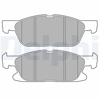 Гальмівні колодки, дискові Delphi LP3704