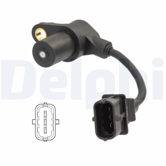 KIA Датчик оборотов двигателя SORENTO I (JC) 2.5 CRDi 06-11 Delphi SS11242