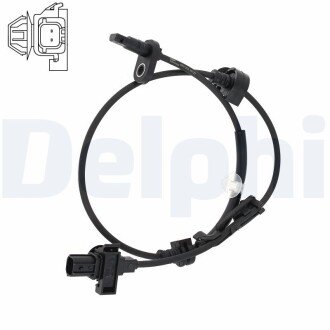 HONDA Датчик ABS передній лівий CR-V III 2.0-2.4 06- Delphi SS21202-12B1