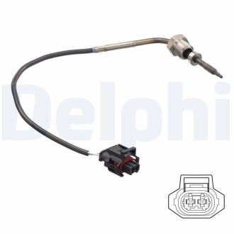 OPEL Датчик температуры ОГ Antara 2,0CDTI -11, CHEVROLET Captiva 2,0D 06- Delphi TS30148