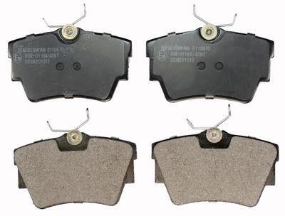 Тормозные колодки дисковые задние renault trafic/opel Denckermann B110870 (фото 1)