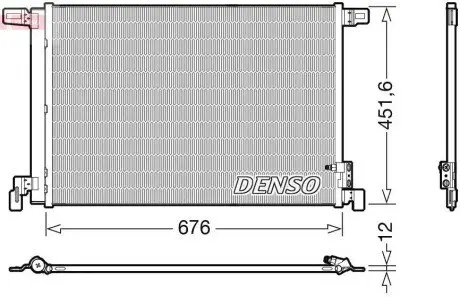 Радіатор кондиціонера DENSO DCN02008