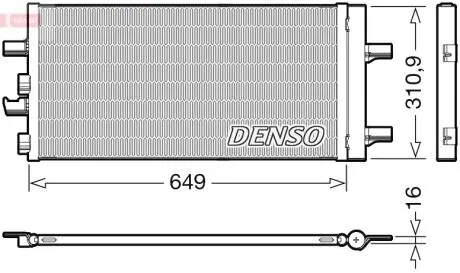 Радиатор кондиционера DENSO DCN05104