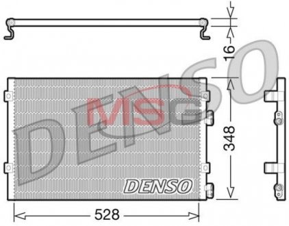 Радиатор кондиционера DENSO DCN06004